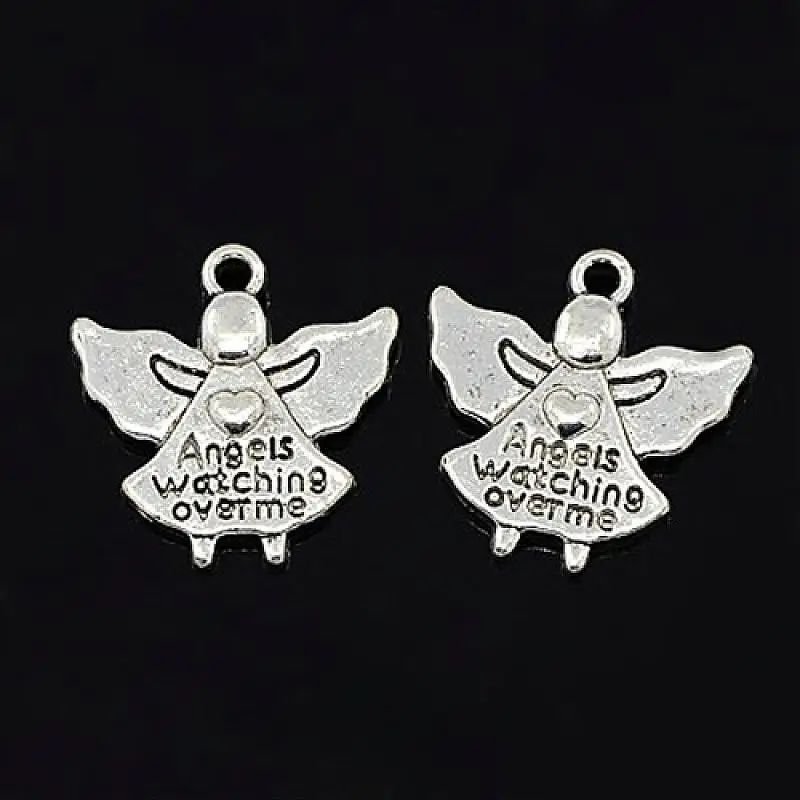 20Pcs Antique Silver Alloy Angel Pendants, Lead Free & Cadmium Free, 19x19x3mm, Hole: 2mm
20Pcs Antique Silver Alloy Angel Pendants, Lead Free & Cadmium Free, 19x19x3mm, Hole: 2mm