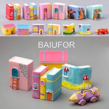 BAIUFOR Childlike Architecture Cute Book House Magic Cencil Car Fairy Garden Miniatures Terrarium Figurines Desktop & Home Decor
BAIUFOR Childlike Architecture Cute Book House Magic Cencil Car Fairy Garden Miniatures Terrarium Figurines Desktop & Home Decor