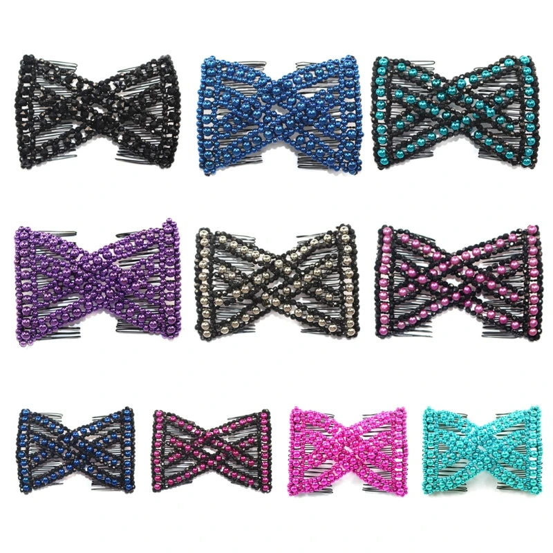 JAVRICK Magic Hair Comb EZ Beaded Double Stretchy Delicate Elastic Women Clips Hairstyle Exquisite Comb
JAVRICK Magic Hair Comb EZ Beaded Double Stretchy Delicate Elastic Women Clips Hairstyle Exquisite Comb