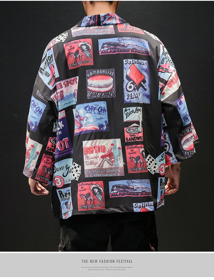 Korean Oversized Shirt Men Short Sleeve Vintage Summer Mens Shirts (35)
