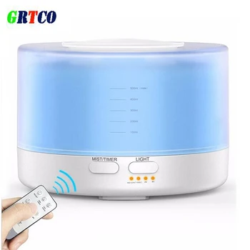 Remote Control Essential Oil Diffuser 500ml Ultrasonic Aroma Cool Mist Humidifier with 7 Color Light Changing
Remote Control Essential Oil Diffuser 500ml Ultrasonic Aroma Cool Mist Humidifier with 7 Color Light Changing