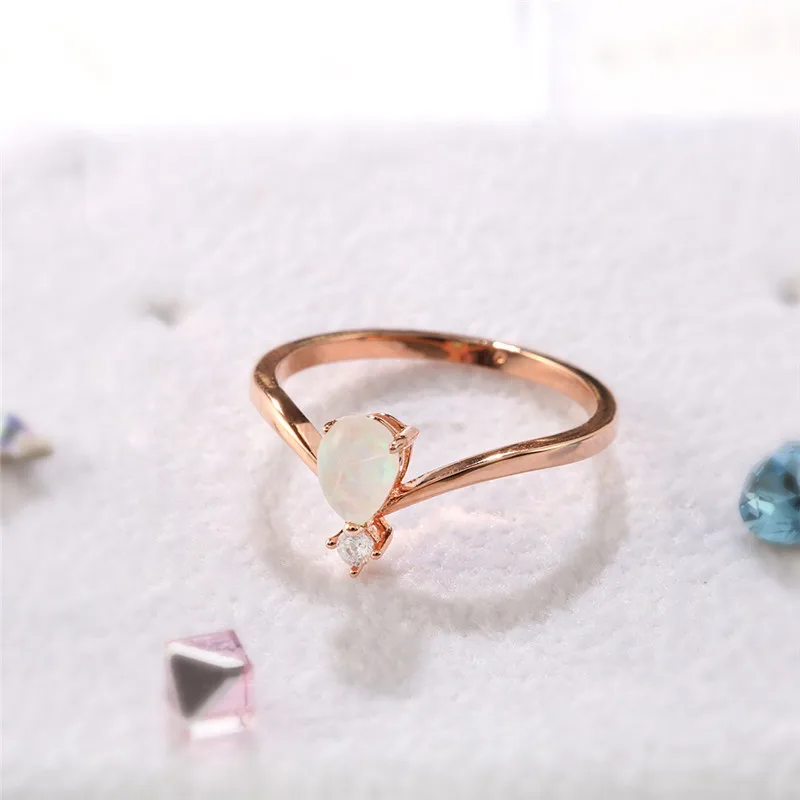 ROMAD Opal Stone Engagement Rings for Women Rainbow Stone Finger Ring 2108 Fashion Rose Gold Wedding Ring R4
ROMAD Opal Stone Engagement Rings for Women Rainbow Stone Finger Ring 2108 Fashion Rose Gold Wedding Ring R4