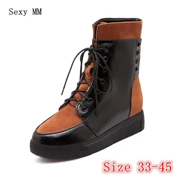 Spring Autumn Women Wedges Ankle Boots High Heels Woman Casual Shoes Short Boots Plus Size 33 - 40 41 42 43 44 45 High Quality
Spring Autumn Women Wedges Ankle Boots High Heels Woman Casual Shoes Short Boots Plus Size 33 - 40 41 42 43 44 45 High Quality