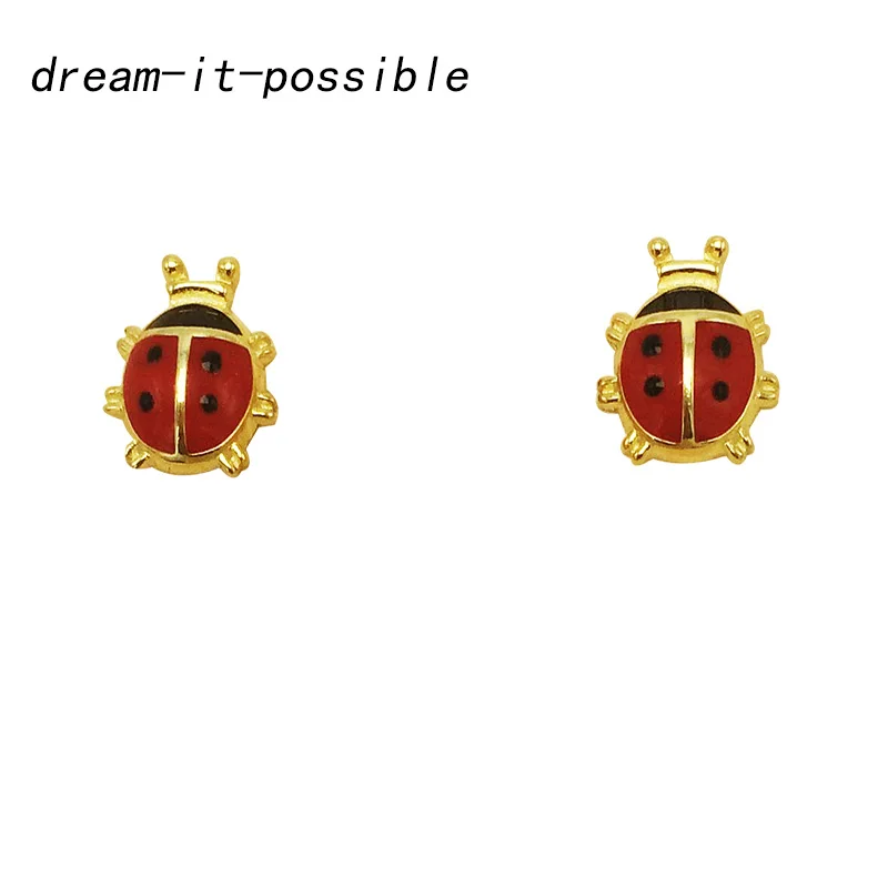 Dream-it-possible 2018 New s925 Ladybug Cute Insect Animal Stud Earrings Designer pure silver jewelry wholesale personality nice
Dream-it-possible 2018 New s925 Ladybug Cute Insect Animal Stud Earrings Designer pure silver jewelry wholesale personality nice