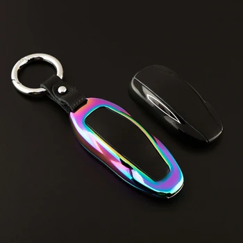 Aluminum Alloy + Leather Key Ring Automobile Car Remote Key Case Cover Shell Protector Bag For Tesla Model S
Aluminum Alloy + Leather Key Ring Automobile Car Remote Key Case Cover Shell Protector Bag For Tesla Model S