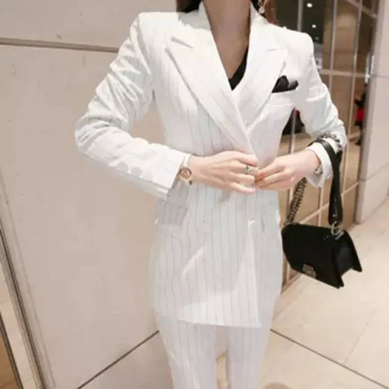Women's suit female 2019 new wild fashion OL temperament fashion elegant self-cultivation double-breasted suit female two-piece
Women's suit female 2019 new wild fashion OL temperament fashion elegant self-cultivation double-breasted suit female two-piece