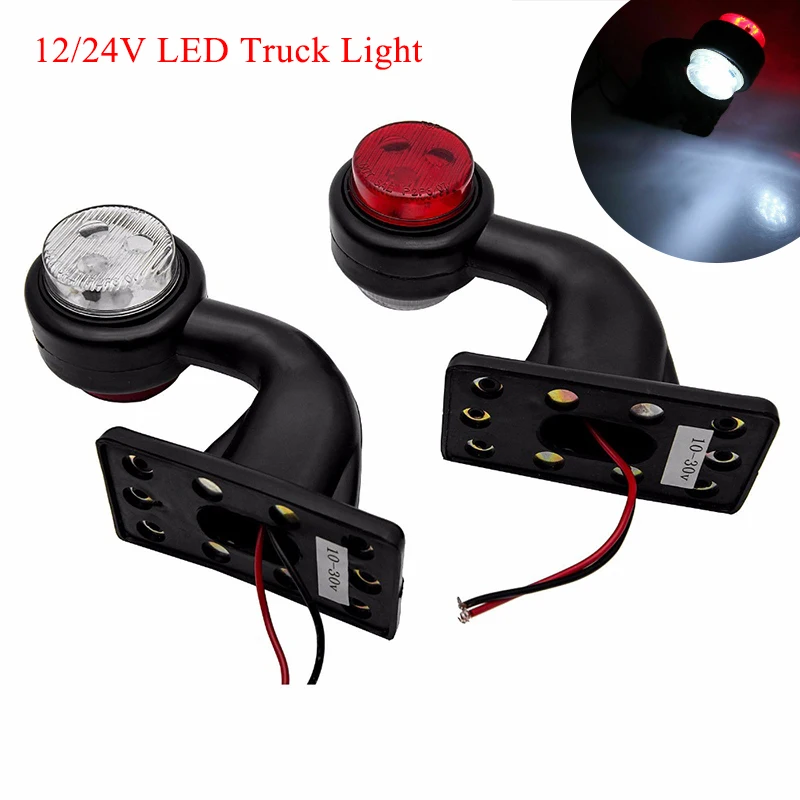 2pcs 12/24V LED Side Marker Light Truck Light Indicator Lamp Tail Light Auto Trailer Lorry Lamps Red White
2pcs 12/24V LED Side Marker Light Truck Light Indicator Lamp Tail Light Auto Trailer Lorry Lamps Red White