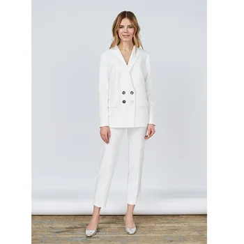 Jacket+Pants White Women Business Suits Blazer Female Office Uniform Ladies Winter Formal Suits Double Breasted 2 Piece Suits
Jacket+Pants White Women Business Suits Blazer Female Office Uniform Ladies Winter Formal Suits Double Breasted 2 Piece Suits