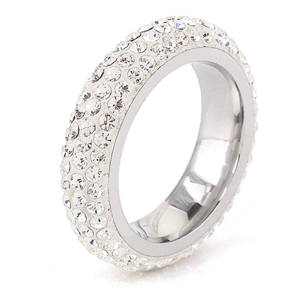 Stainless Steel Women Shining Full Rhinestone Finger Ring For Woman Luxurious Paragraph Fashion
Stainless Steel Women Shining Full Rhinestone Finger Ring For Woman Luxurious Paragraph Fashion