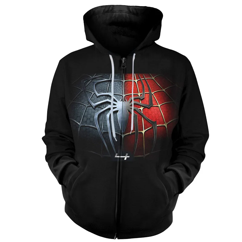 YFFUSHI Coolest 3d Print Hoodies Men Spiderman Zipper Hooded Hoodies Male Coat Fashion Tops Cosplay Streetwear 5XL Plus Size
YFFUSHI Coolest 3d Print Hoodies Men Spiderman Zipper Hooded Hoodies Male Coat Fashion Tops Cosplay Streetwear 5XL Plus Size