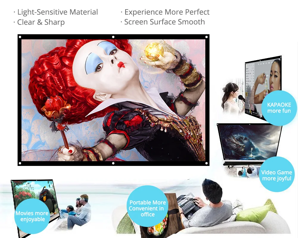 Wall Mounted Projector Screen 1 Wall Mounted Projector Screen 1