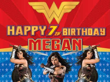 custom Wonder Woman happy birthday baby child photo background photography backdrops quality vinyl
custom Wonder Woman happy birthday baby child photo background photography backdrops quality vinyl