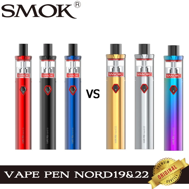 Электронная сигарета SMOK Nord 19 с аккумулятором на 1300 мАч и атомайзером 2 мл 2000 |