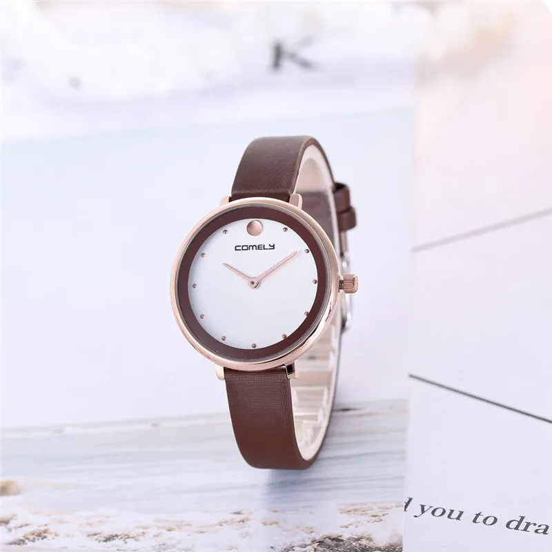 Watch For Women Stylish Fashion Leather Band Analog Quartz Round Wristwatch Relogios Feminino Woman Watches Dames Horloge 
Watch For Women Stylish Fashion Leather Band Analog Quartz Round Wristwatch Relogios Feminino Woman Watches Dames Horloge