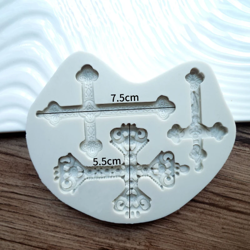 Cross Shaped Mould Silicone Mold Fondant Cake Decorating Tool Gumpaste Sugarcraft Chocolate Forms Bakeware
Cross Shaped Mould Silicone Mold Fondant Cake Decorating Tool Gumpaste Sugarcraft Chocolate Forms Bakeware