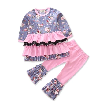 Baby Girl Clothes Autumn Girls Clothing Set Long Sleeve With Ruffles Floral Print Tops Pants 2pcs Cotton Kids Clothes Size 1-5Y
Baby Girl Clothes Autumn Girls Clothing Set Long Sleeve With Ruffles Floral Print Tops Pants 2pcs Cotton Kids Clothes Size 1-5Y