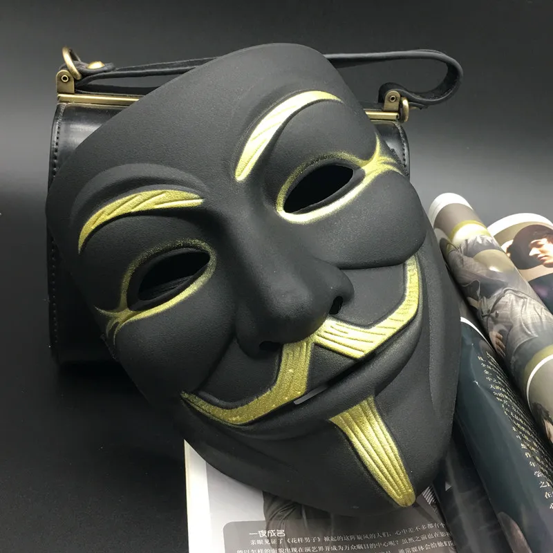 V For Vendetta Full Face Mask For Adult Man 17 * 21cm Colorful Halloween Cosplay Masquerade Party V Mask
V For Vendetta Full Face Mask For Adult Man 17 * 21cm Colorful Halloween Cosplay Masquerade Party V Mask