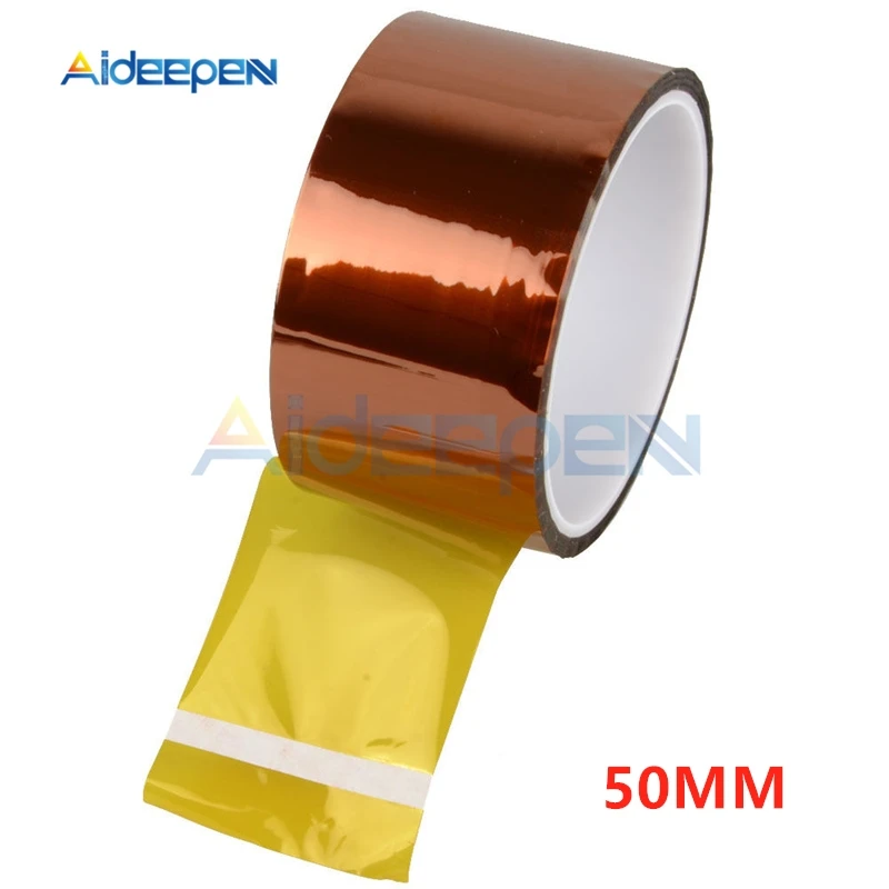 50mmX30M High Temperature Heat Resistant Polyimide Gummed Adhesive Tape Kapton Tape Insulated Rubber Tape For 3D Printer DIY
50mmX30M High Temperature Heat Resistant Polyimide Gummed Adhesive Tape Kapton Tape Insulated Rubber Tape For 3D Printer DIY
