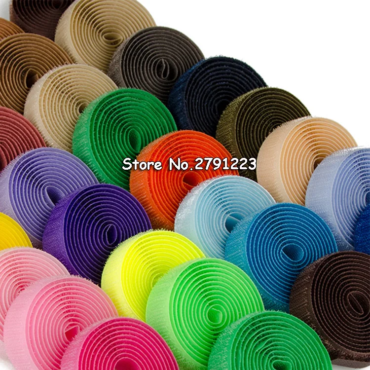 

2cm*1M Magic Tape NO Self Adhesive Fastener Tape DIY Polyester Nylon Hook Loop Fastener Sewing Accessories Klittenband No Glue