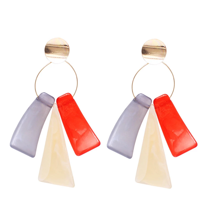 Doreen Box Fashion Women Stud Earrings Gold Metal Round Circle Geometric Contrast Color Acrylic Pendants Trendy Earrings,1 Pair
Doreen Box Fashion Women Stud Earrings Gold Metal Round Circle Geometric Contrast Color Acrylic Pendants Trendy Earrings,1 Pair