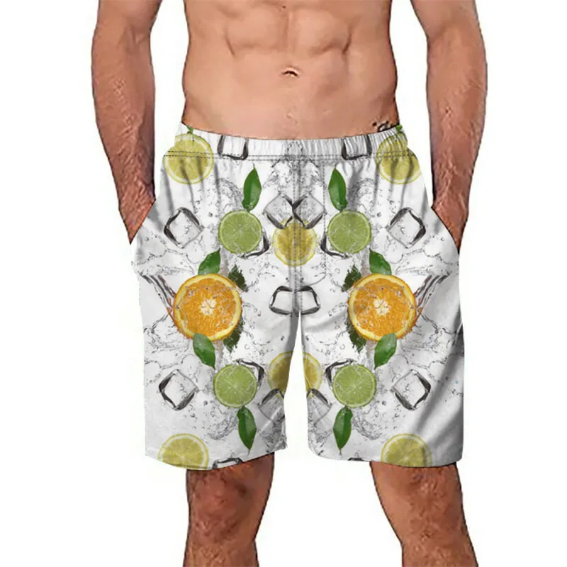 Мужские плавки летние шорты для плавания с лимонным арбузом Гавайские крутые