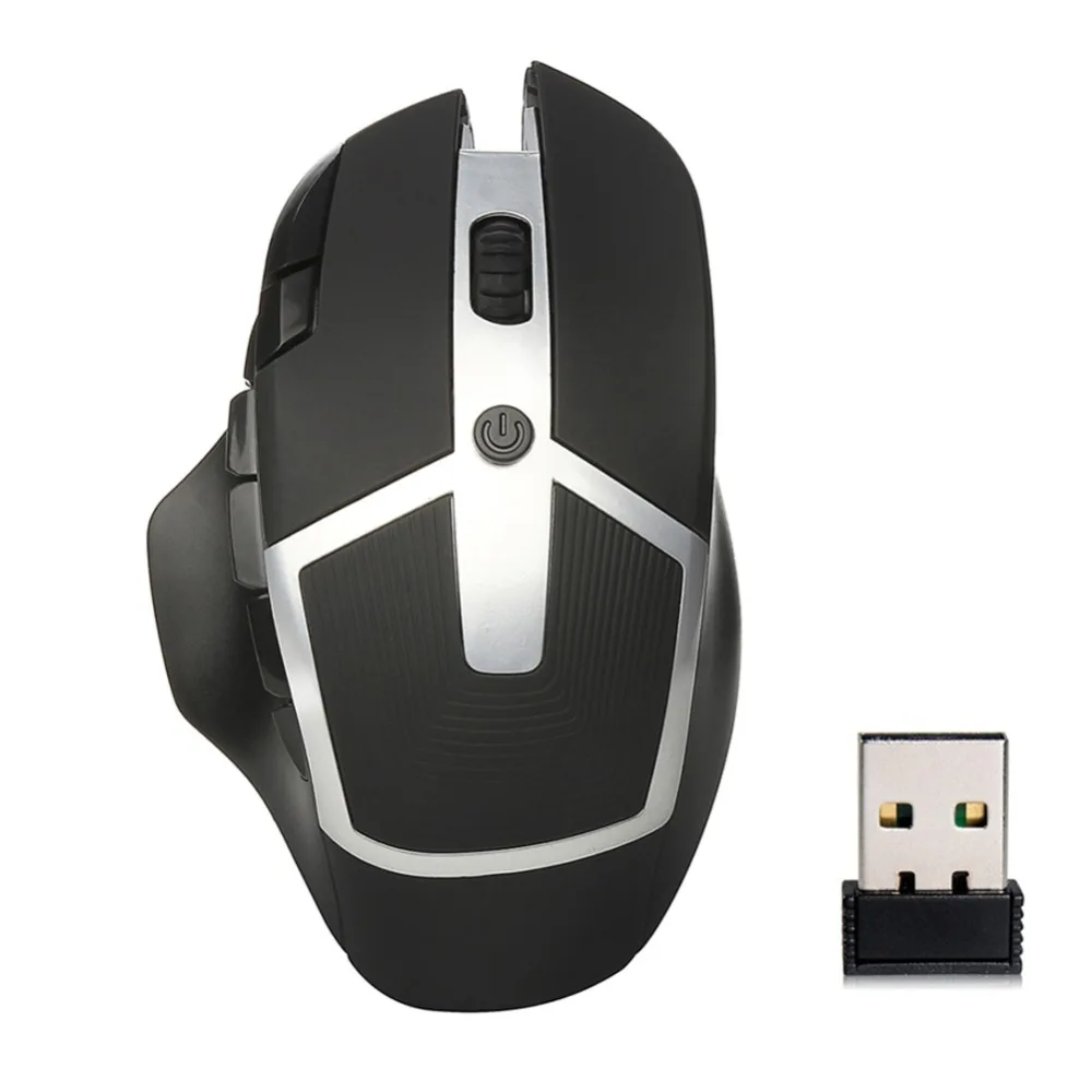 Adjustable 2400DPI 8 Keys Gaming 2.4GHz Optical Wireless Mouse for Windows XP / Vista For Win 7/8 XP ME for Mac OS
Adjustable 2400DPI 8 Keys Gaming 2.4GHz Optical Wireless Mouse for Windows XP / Vista For Win 7/8 XP ME for Mac OS