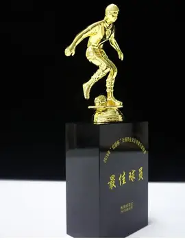 Custom football crystal trophy metal football trophy rookie marksman outstanding value players throughout World Cup scene Custom
Custom football crystal trophy metal football trophy rookie marksman outstanding value players throughout World Cup scene Custom