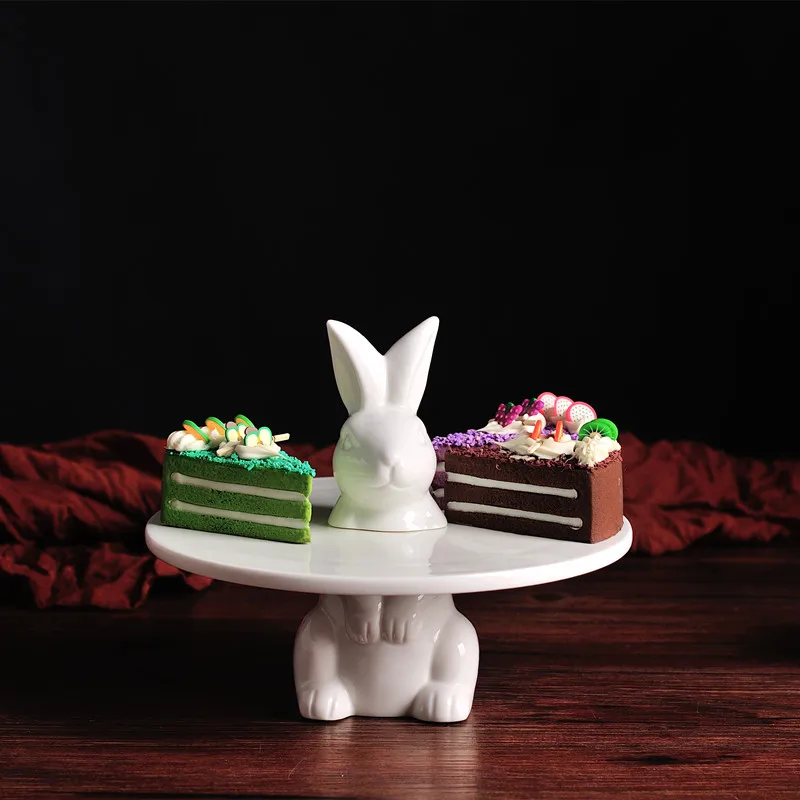 New rabbit cake snack tray fashion fruit plate living room set table decoration plate Cake tray
New rabbit cake snack tray fashion fruit plate living room set table decoration plate Cake tray