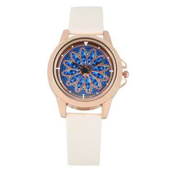 Luxurious Rotatable Ornament Rhinestone Dial Quartz Watch Movement for Women Elegant Alloy Case Unique Leather Strap Wristwatch
Luxurious Rotatable Ornament Rhinestone Dial Quartz Watch Movement for Women Elegant Alloy Case Unique Leather Strap Wristwatch