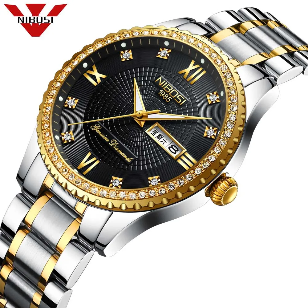 NIBOSI Quartz Black full steel Business Military Man Men's watches Clock Male waterproof Dropship Relogio Masculino 2018 Hot
NIBOSI Quartz Black full steel Business Military Man Men's watches Clock Male waterproof Dropship Relogio Masculino 2018 Hot