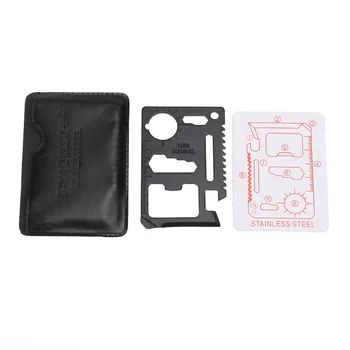 Camping Multi Purpose Tool 11 in 1 Multifunction Card Knife Pocket Survival Outdoor Surviving Tools, Silver/Black
Camping Multi Purpose Tool 11 in 1 Multifunction Card Knife Pocket Survival Outdoor Surviving Tools, Silver/Black
