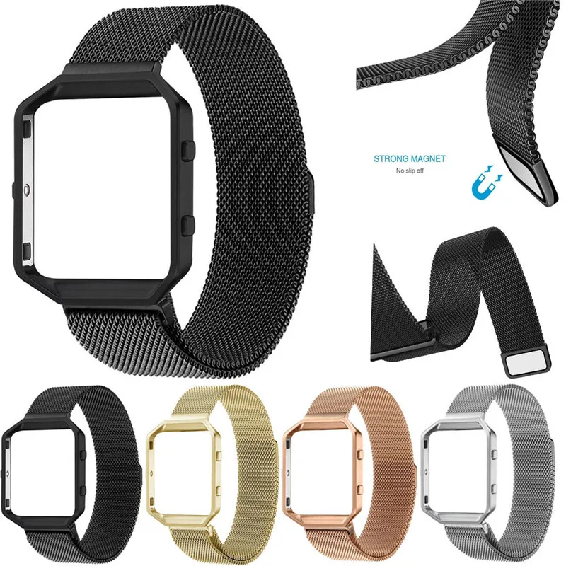 Milanese Magnetic Clasp Loop Watch Band For Fitbit Blaze Watch Bands Stainless Steel Bracelet Replacement Strap With Metal Frame
Milanese Magnetic Clasp Loop Watch Band For Fitbit Blaze Watch Bands Stainless Steel Bracelet Replacement Strap With Metal Frame