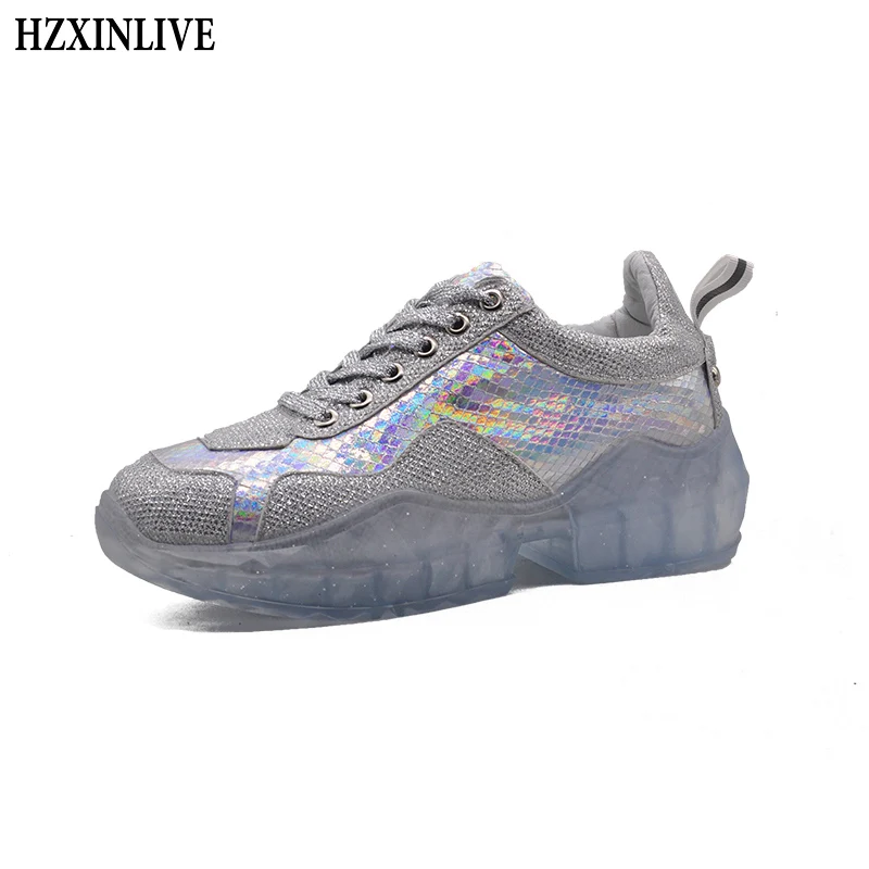 HZXINLIVE 2019 Women Vulcanize Shoes Woman Platform Sneakers Rhinestone Lace-up Female Casual Bling Flat Shoes Zapatos De Mujer
HZXINLIVE 2019 Women Vulcanize Shoes Woman Platform Sneakers Rhinestone Lace-up Female Casual Bling Flat Shoes Zapatos De Mujer