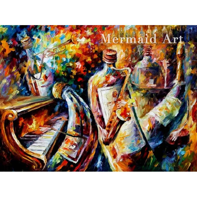 Hand Painted Oil Painting On Canvas Bottle Jazz Music Abstract Palette Knife Painting Living Room Decor Artwork Figures Poster
Hand Painted Oil Painting On Canvas Bottle Jazz Music Abstract Palette Knife Painting Living Room Decor Artwork Figures Poster