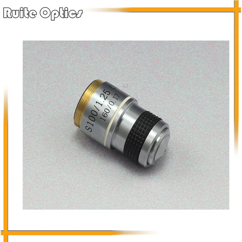 100x 185 Biological Microscope Achromatic Objective Lens 100x Oil N.A.0.17
100x 185 Biological Microscope Achromatic Objective Lens 100x Oil N.A.0.17