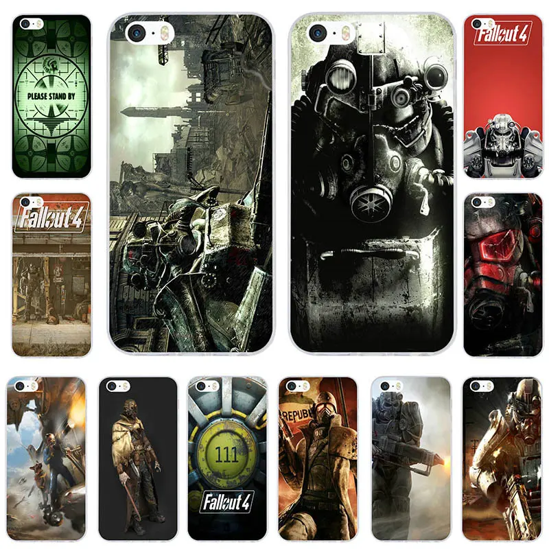 Soft TPU Silicone Transparent Mobile Phone Cases for iPhone 4 4S 5 5S 5C SE 6 6S 7 8 Plus X Coque Shell Fallout 4 Video Games
Soft TPU Silicone Transparent Mobile Phone Cases for iPhone 4 4S 5 5S 5C SE 6 6S 7 8 Plus X Coque Shell Fallout 4 Video Games