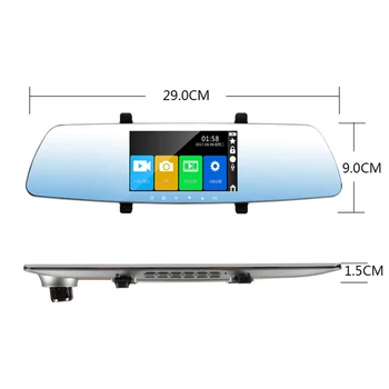 Full HD 1080P 5 inch Dash Cam DVR Dash Camera Rearview Mirror Touch Screen Dual Lens Driving Video Recorder Auto Car Camera DVR
Full HD 1080P 5 inch Dash Cam DVR Dash Camera Rearview Mirror Touch Screen Dual Lens Driving Video Recorder Auto Car Camera DVR