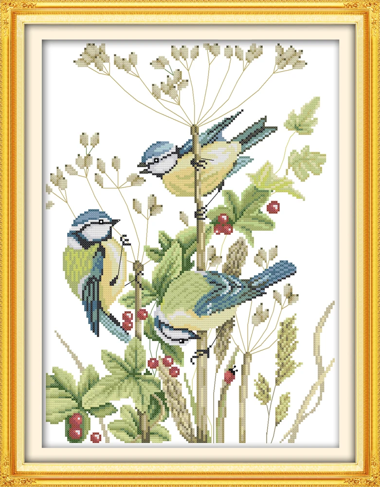 Three little birds 3 cross stitch kit aida 14ct 11ct count print canvas stitches embroidery DIY handmade needlework
Three little birds 3 cross stitch kit aida 14ct 11ct count print canvas stitches embroidery DIY handmade needlework