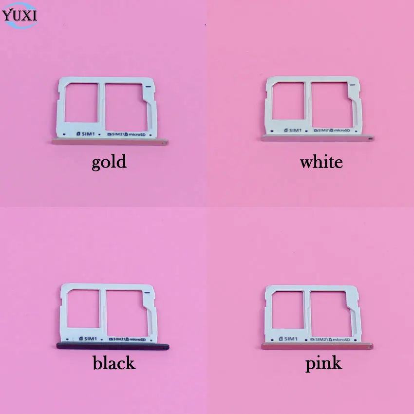 YuXi 1Piece SIM Card Tray Holder slot for samsung galaxy A310F A510F A710F A9000 A3100 A5100 A7100 Replacement part
YuXi 1Piece SIM Card Tray Holder slot for samsung galaxy A310F A510F A710F A9000 A3100 A5100 A7100 Replacement part