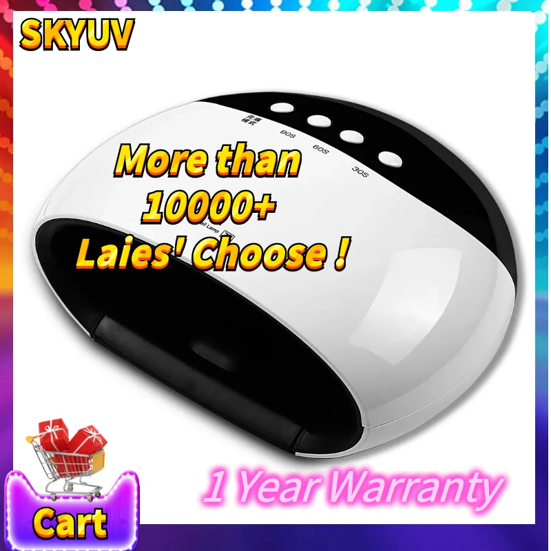 48W UV LED Nail Lamp for Manicure Nail Dryer for All Gels Polish Infrared Sensing Timer Lampara UV Led Gel Nails Lamp
48W UV LED Nail Lamp for Manicure Nail Dryer for All Gels Polish Infrared Sensing Timer Lampara UV Led Gel Nails Lamp