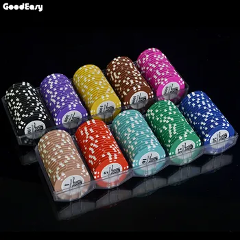 100PCS/SET 15.5g AOM Poker Chips Sets Clay Casino Chips Texas Hold'em Cheap Poker Chip Set With Acrylic Tray High Quality
100PCS/SET 15.5g AOM Poker Chips Sets Clay Casino Chips Texas Hold'em Cheap Poker Chip Set With Acrylic Tray High Quality