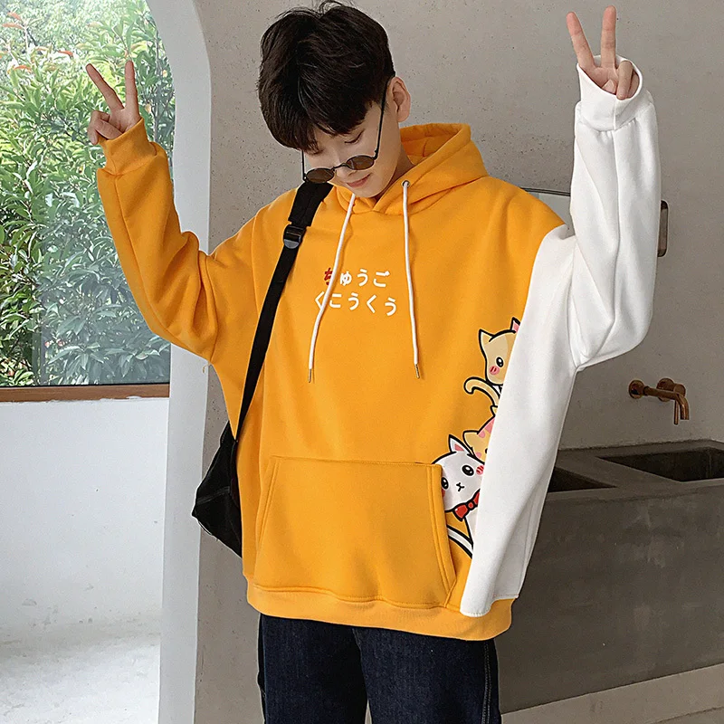 2019 Autumn And Winter New Plus Velvet Thickening Student Couple Hooded Loose Cartoon Long-sleeved Casual Pullover
2019 Autumn And Winter New Plus Velvet Thickening Student Couple Hooded Loose Cartoon Long-sleeved Casual Pullover