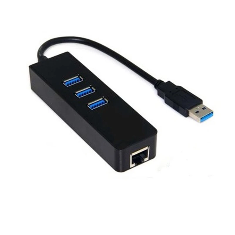 3 Ports USB 3.0 Hub With RJ45 1000 Gigabit Ethernet Adapter Converter LAN Wired USB Network Adapter
3 Ports USB 3.0 Hub With RJ45 1000 Gigabit Ethernet Adapter Converter LAN Wired USB Network Adapter