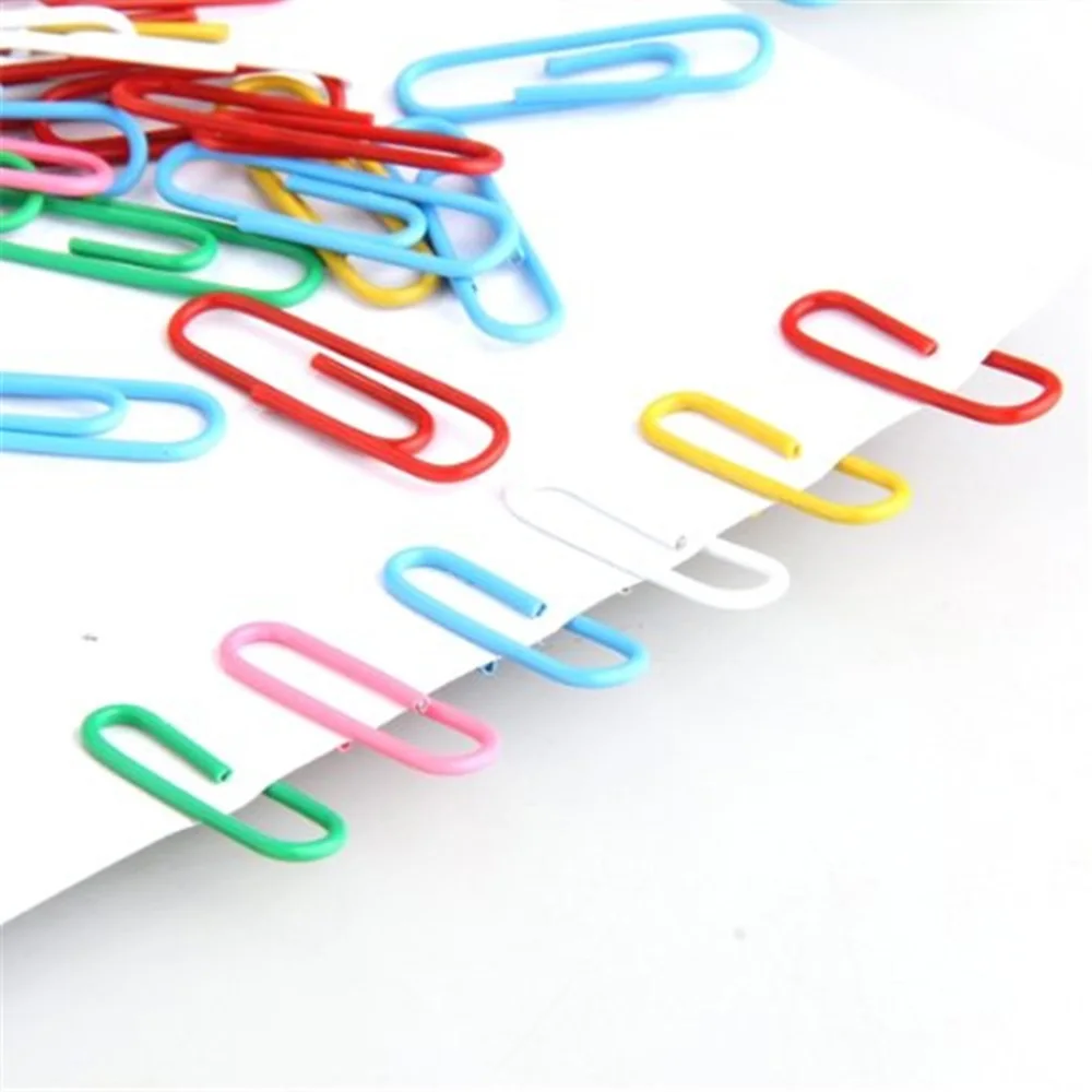 100 pcs/box Paper Clips Staple Files Parentheses Multi 0.8 cm 2.8 cm Stained
100 pcs/box Paper Clips Staple Files Parentheses Multi 0.8 cm 2.8 cm Stained
