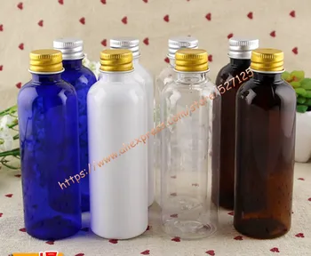 100ml clear/blue/white/brown PET bottle with silver/gold aluminum lid,essential oil/liquid/moisturizer/facial water container
100ml clear/blue/white/brown PET bottle with silver/gold aluminum lid,essential oil/liquid/moisturizer/facial water container