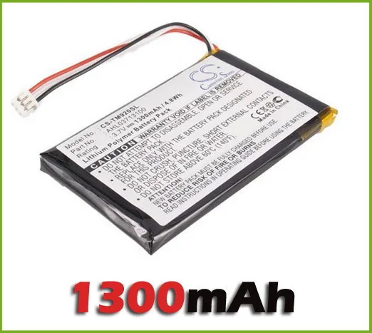 Cameron Sino GPS Battery Fit TomTom GO 920, 920T battery (1300 mAh, AHL03713100) new
Cameron Sino GPS Battery Fit TomTom GO 920, 920T battery (1300 mAh, AHL03713100) new
