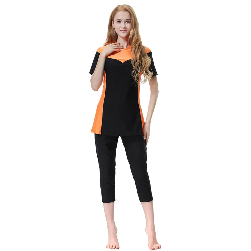 Muslim Swimwear Women Modest Patchwork Full Cover Long Sleeve Swimsuit Islamic Hijab Islam Wear Bathing Suit size
Muslim Swimwear Women Modest Patchwork Full Cover Long Sleeve Swimsuit Islamic Hijab Islam Wear Bathing Suit size