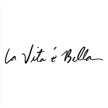 18*4cm la vita e bella Italian Quote Car Sticker Waterproof Laptop Decals Truck Bumper Window CL297
18*4cm la vita e bella Italian Quote Car Sticker Waterproof Laptop Decals Truck Bumper Window CL297