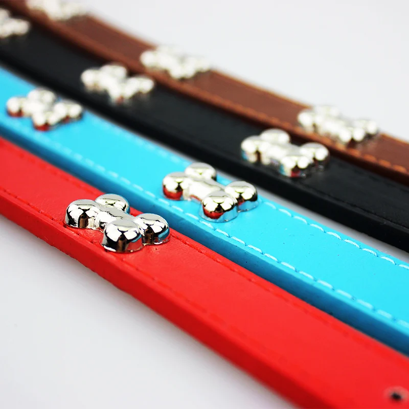 Dog Collar Dogness Leather Solid Breakaway Dog Collars For Small Dogs Puppy Leash Collars For Meium Large Dog Products (8)
