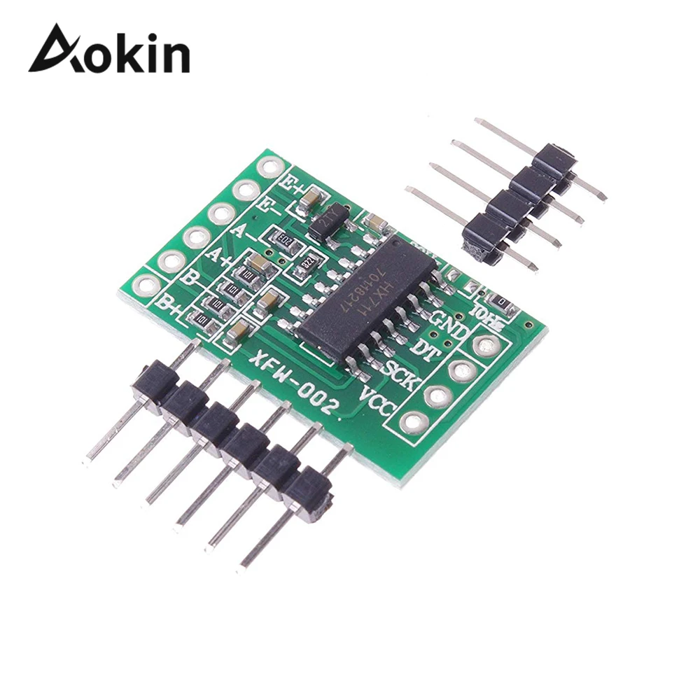 Dual Channel HX711 Weighing Pressure Sensor 24-bit Precision A/D Module DIY Electronic Scale For Arduino diy kit
Dual Channel HX711 Weighing Pressure Sensor 24-bit Precision A/D Module DIY Electronic Scale For Arduino diy kit